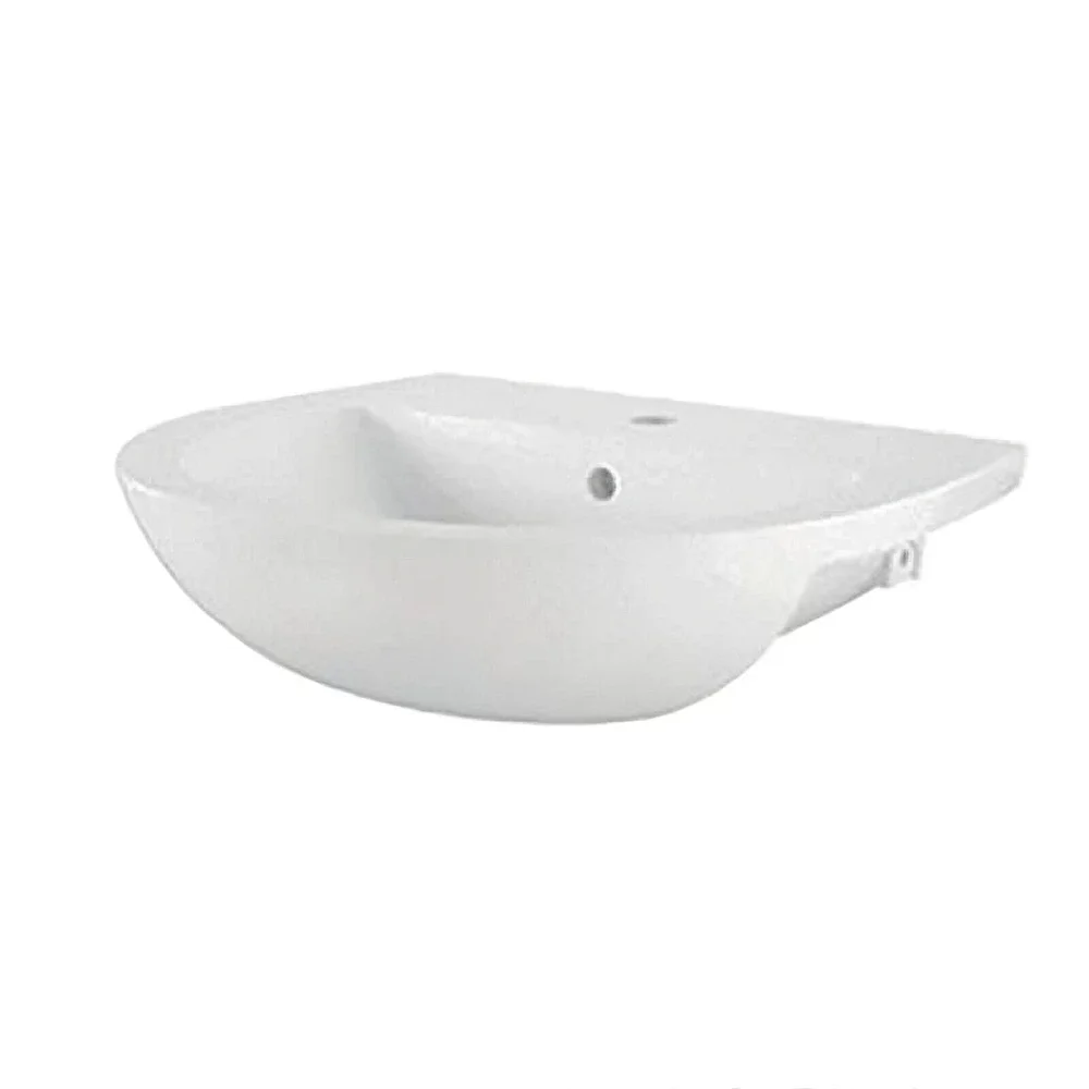 Roca Havana Semi Recessed 1 Taphole Basin