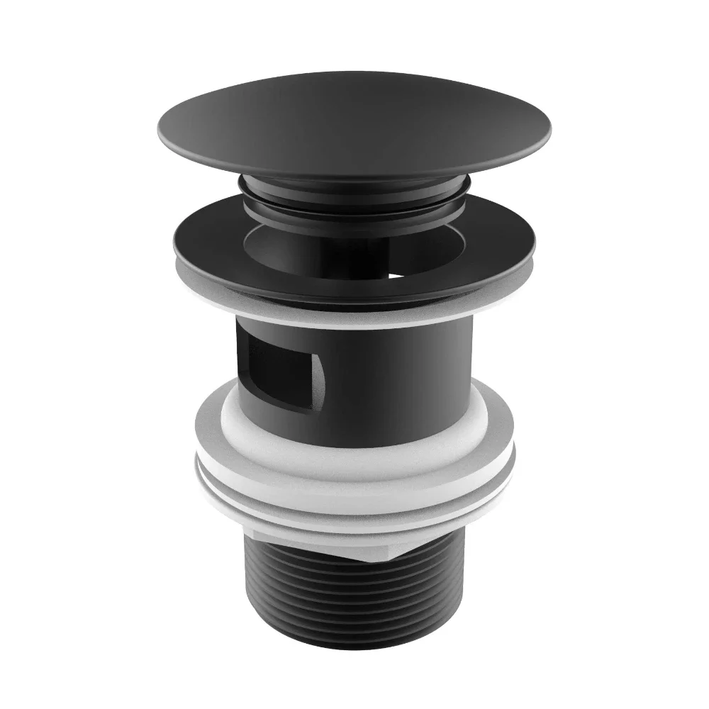 Roca Matt Black Click Clack Waste