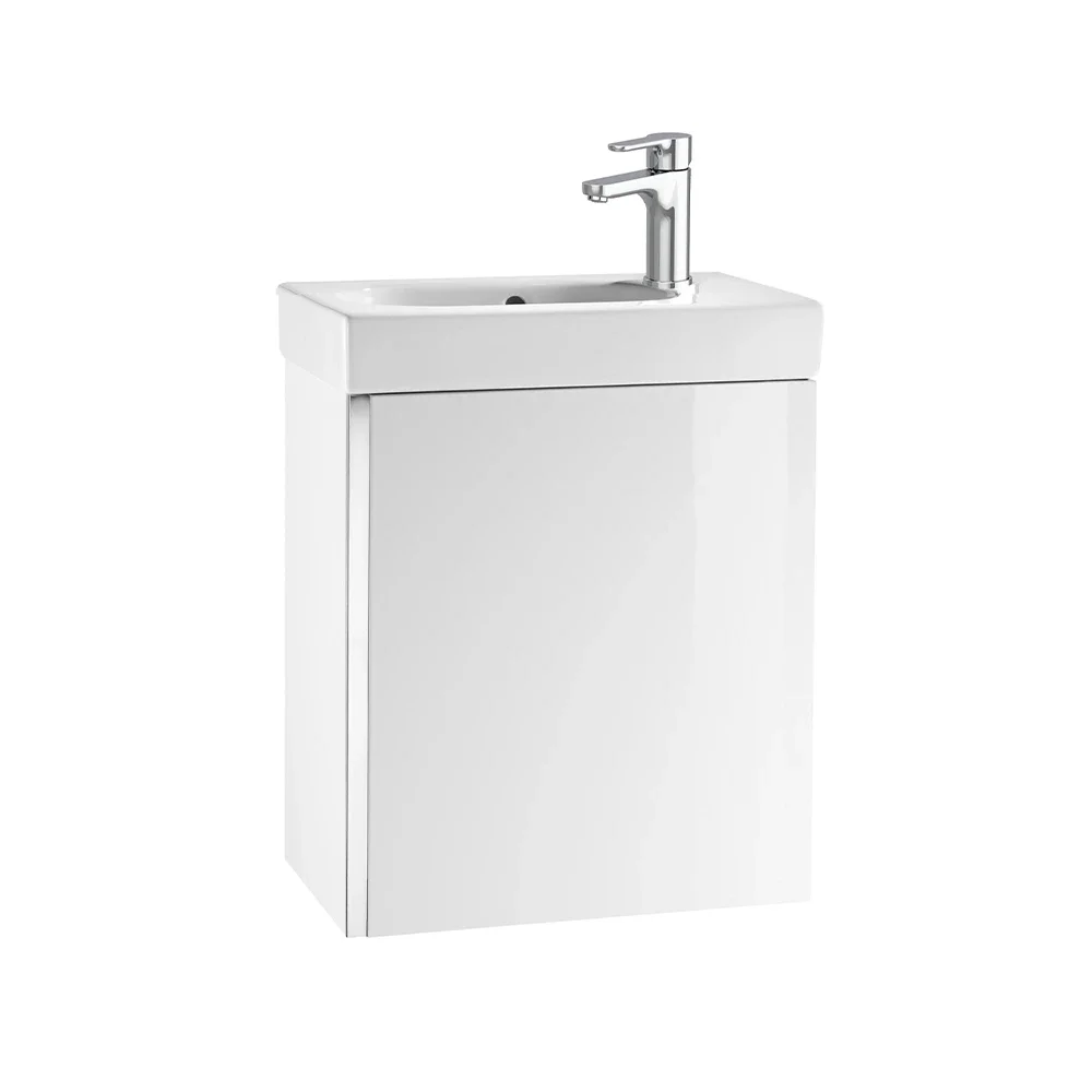 Roca Mini Gloss White Vanity Unit & Basin