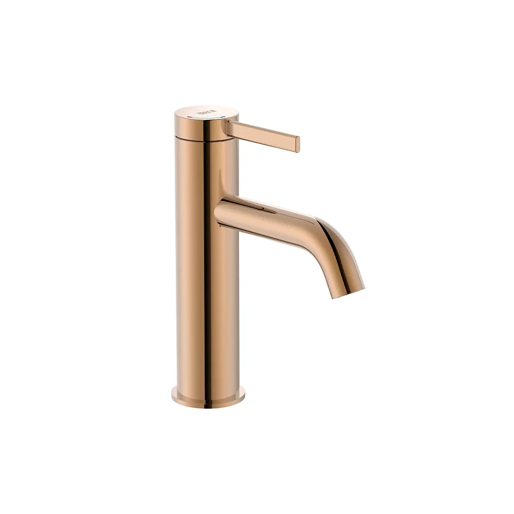 Roca Ona Rose Gold Basin Mixer Tap