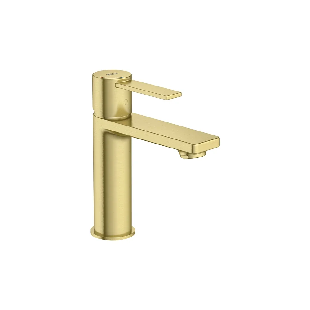 Roca Targa Brushed Brass Basin Mixer Tap