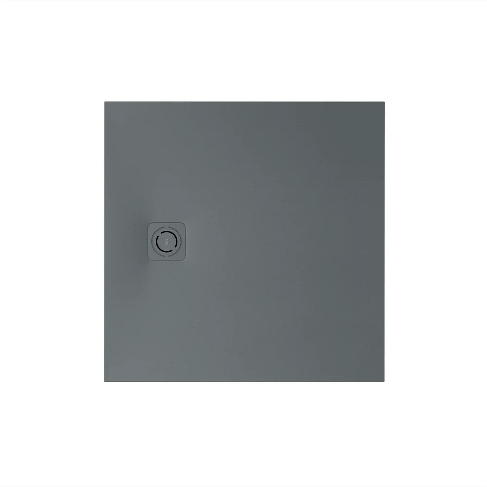 Roca Terran-n Superslim StoneX 800mm Slate Square Shower Tray