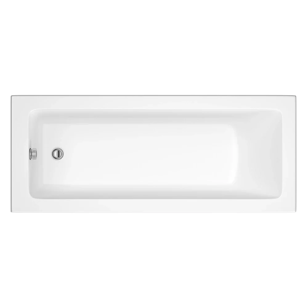 Roca The Gap 1600 x 700mm Acrylic Bath - 0 Tapholes