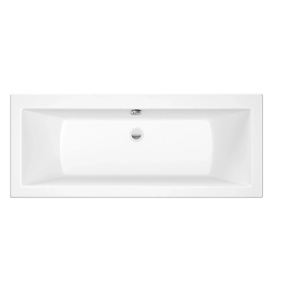 Roca The Gap 1700 x 700mm Double Ended Acrylic Bath - 0 Tapholes