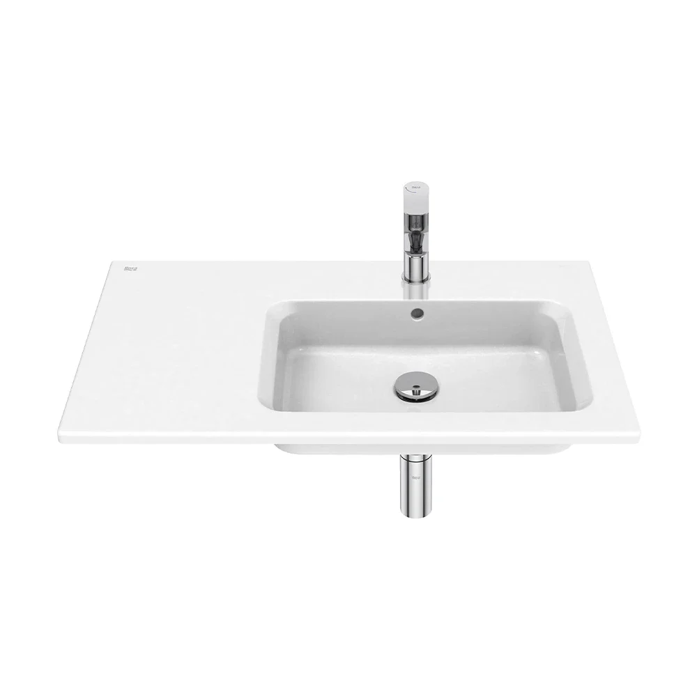 Roca The Gap 800mm 1TH Asymmetrical Right-Handed Basin
