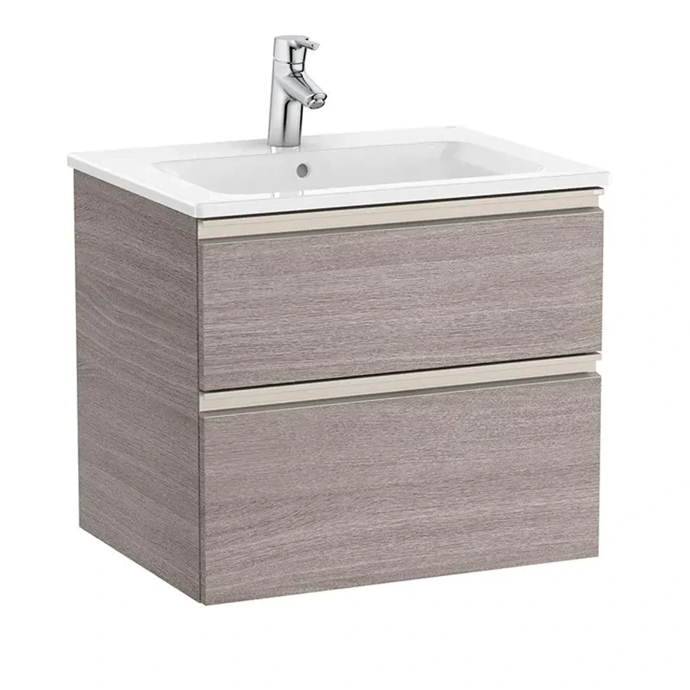 Roca The Gap City Oak 600mm Compact Vanity Unit