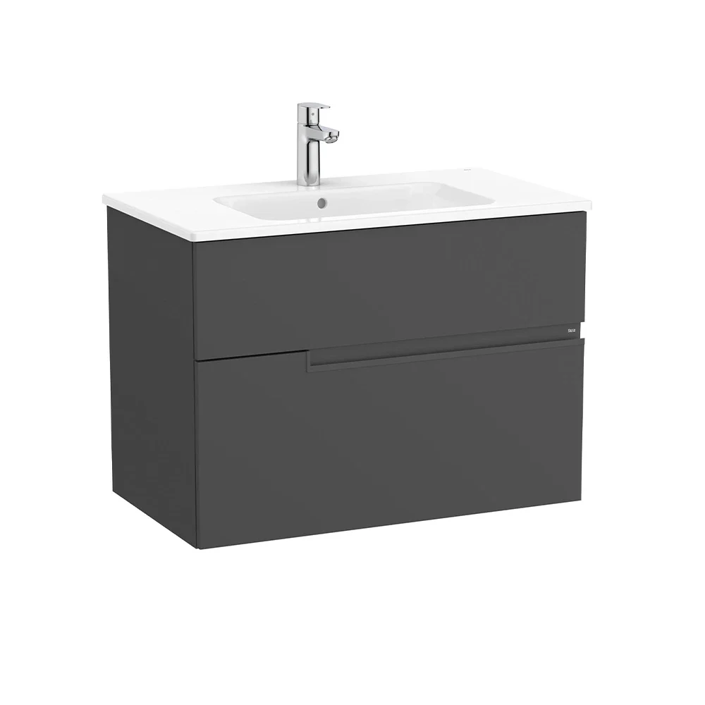 Roca Victoria-N 800mm Onyx 2 Drawer Vanity Unit & Basin
