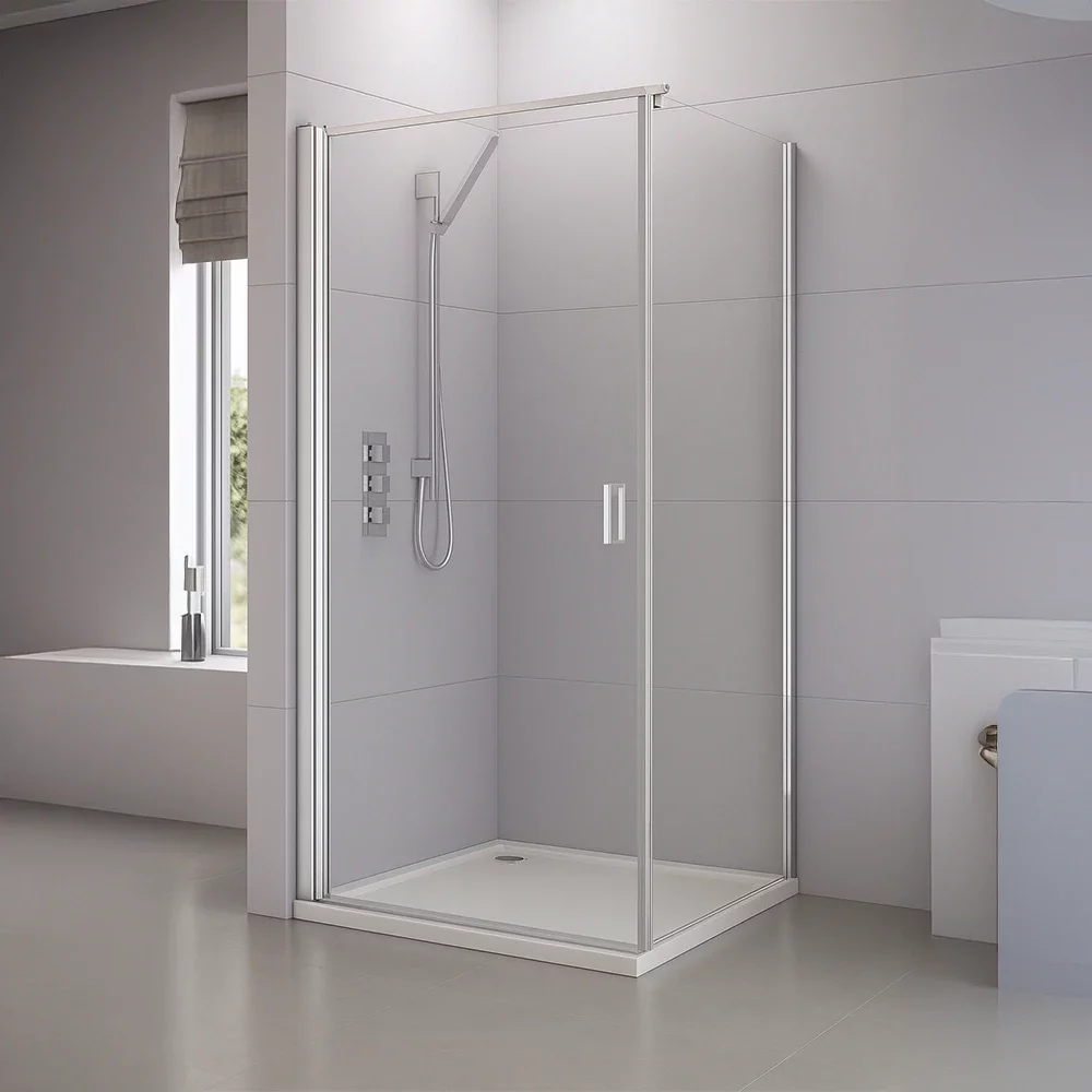 Roman Haven6 Chrome 900mm Frameless Pivot Shower Door