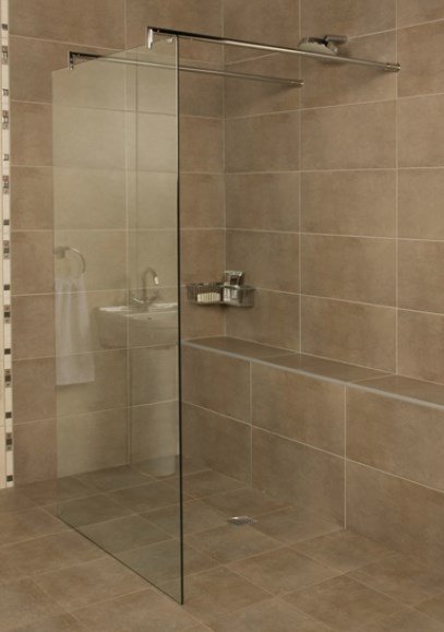 Roman Showers Embrace Wetroom Linear Glass Panel