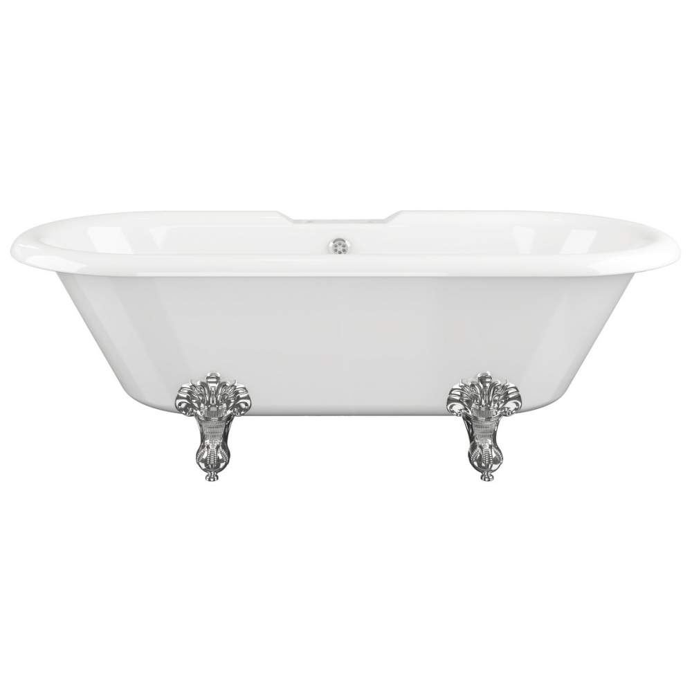 Runner 1690mm Roll Top Freestanding Bath with Chrome Feet