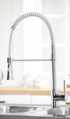 Rycka Pull-Out Monobloc Kitchen Mixer Tap - Chrome - Signature Series