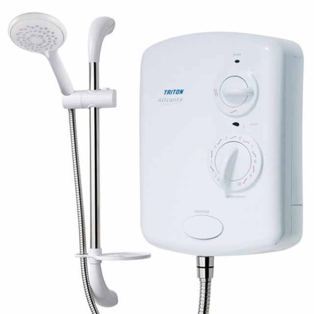 Triton Alicante Electric Shower - White - 9.5kw