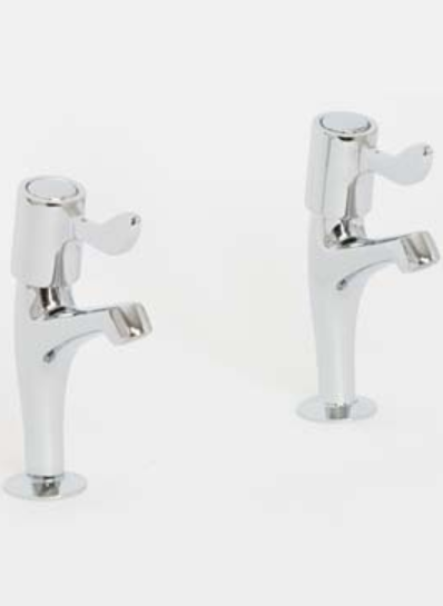 Skara 1/4 Turn Lever Sink Pillar Taps