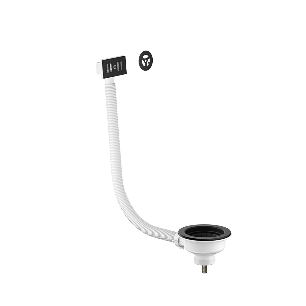 Scudo Matt Black Universal Kitchen Sink Waste