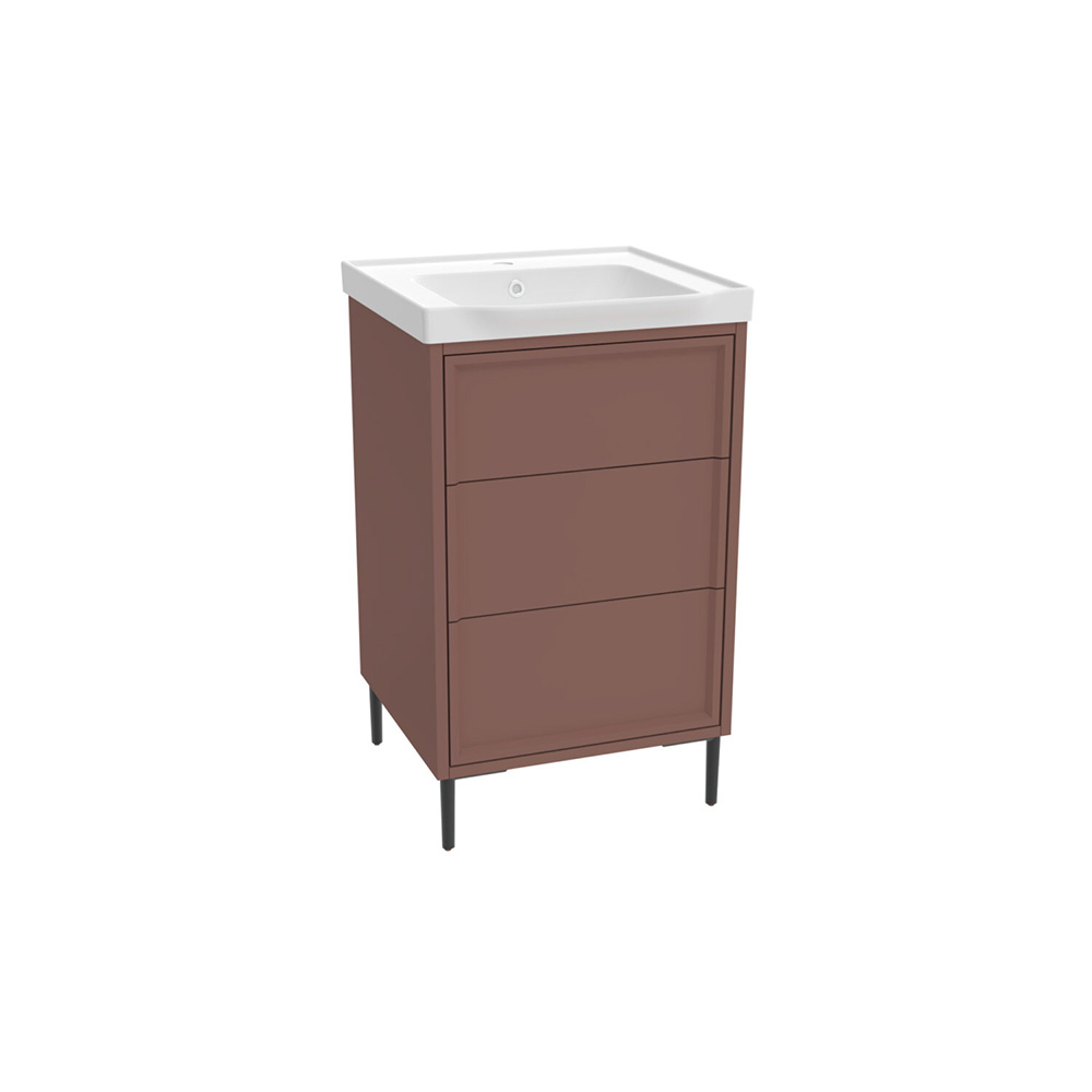 Scudo Bota 500 Earth Red Freestanding Vanity Unit