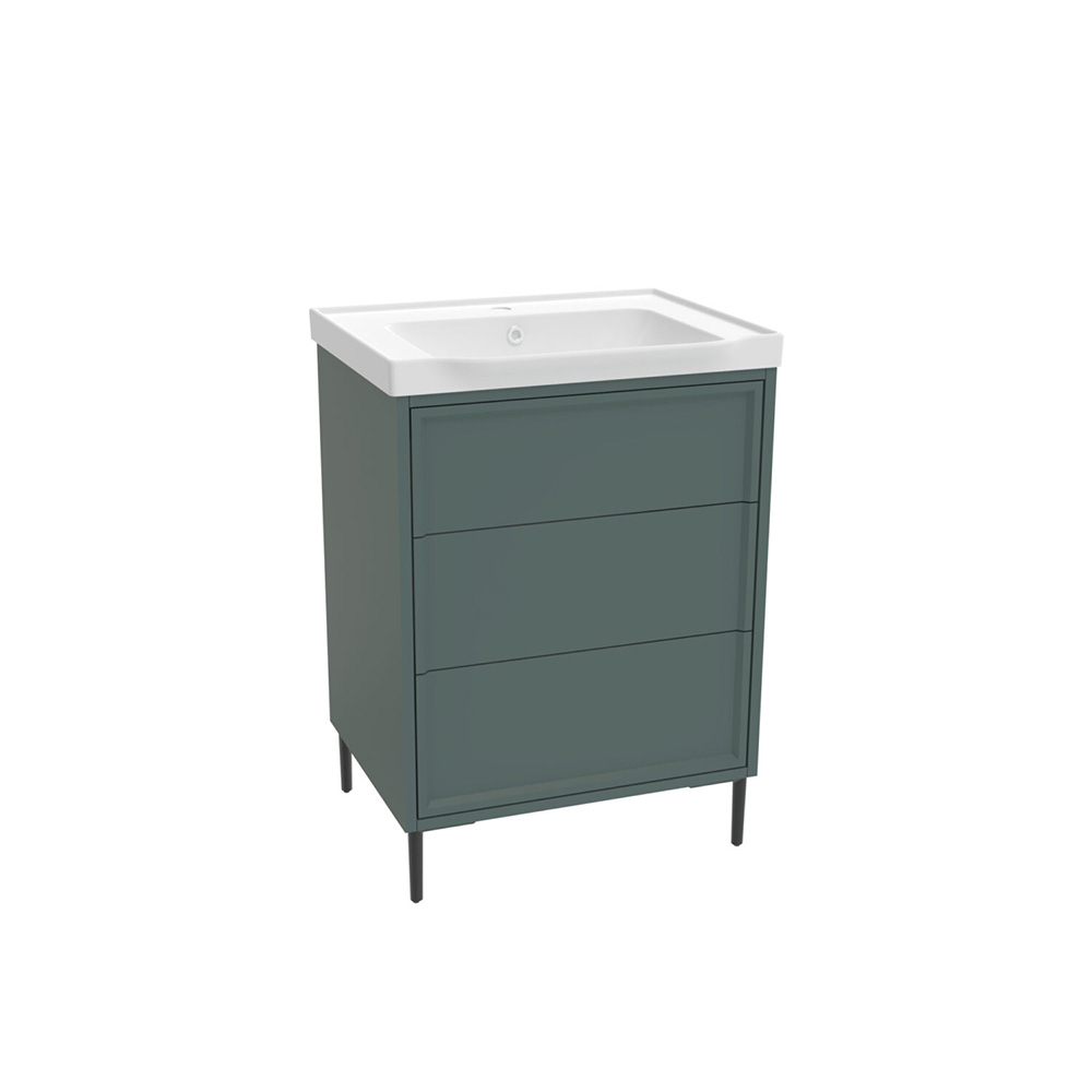 Scudo Bota 600 Parisian Green Freestanding Vanity Unit