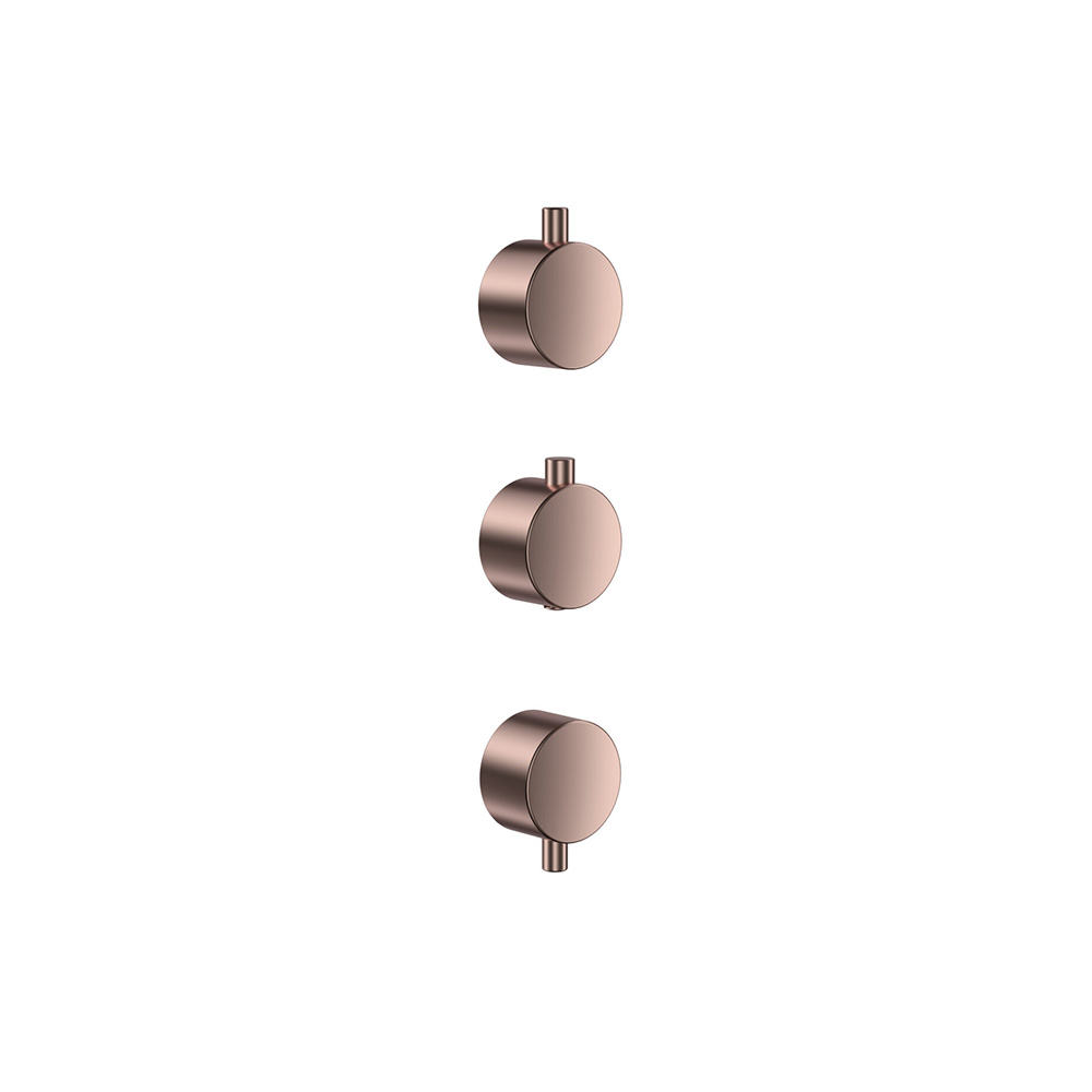 Scudo Brushed Bronze Concealed Plain Handle 3 Pack