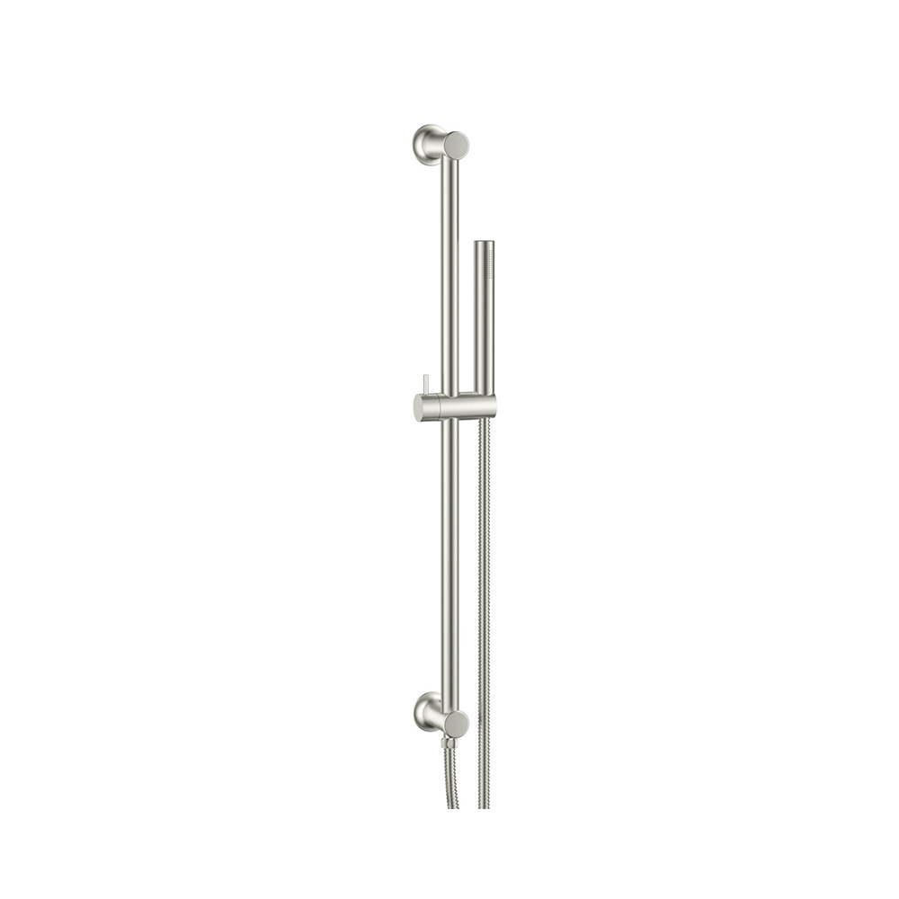 Scudo Brushed Nickel Riser Rail, Handset and Hose