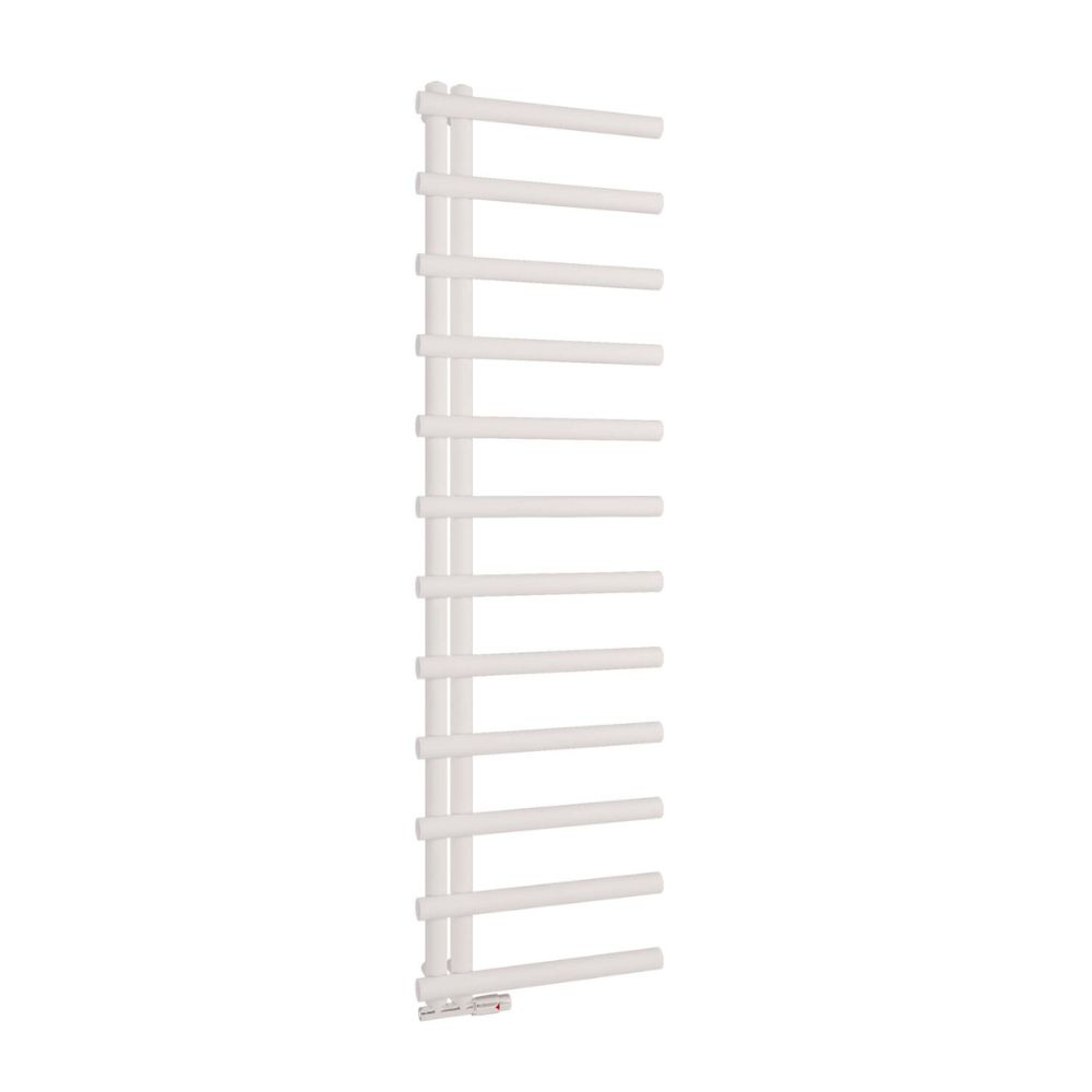 Scudo Carlo 1750 x 500mm White Designer Towel Rail