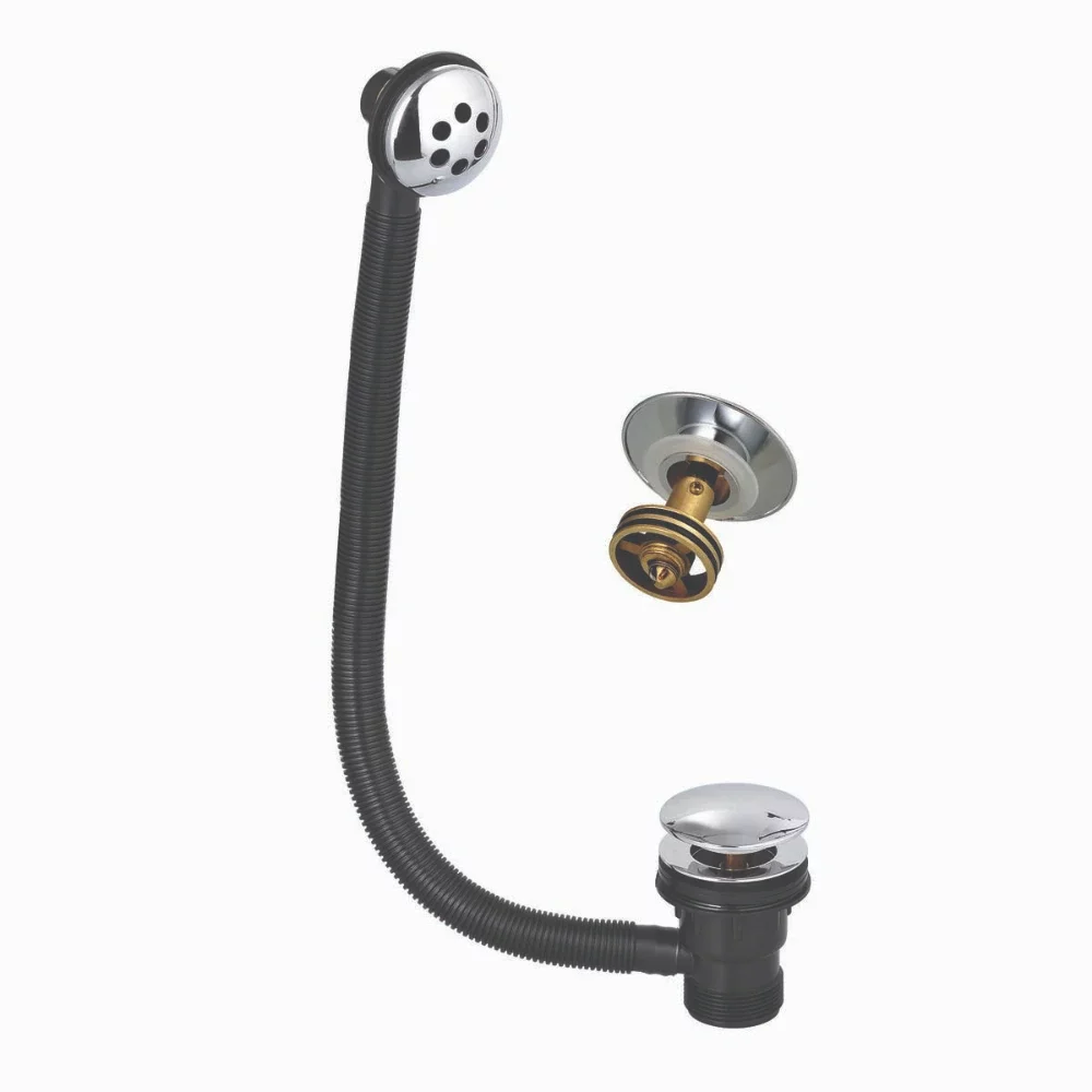 Scudo Easy Clean Chrome Round Sprung Bath Waste