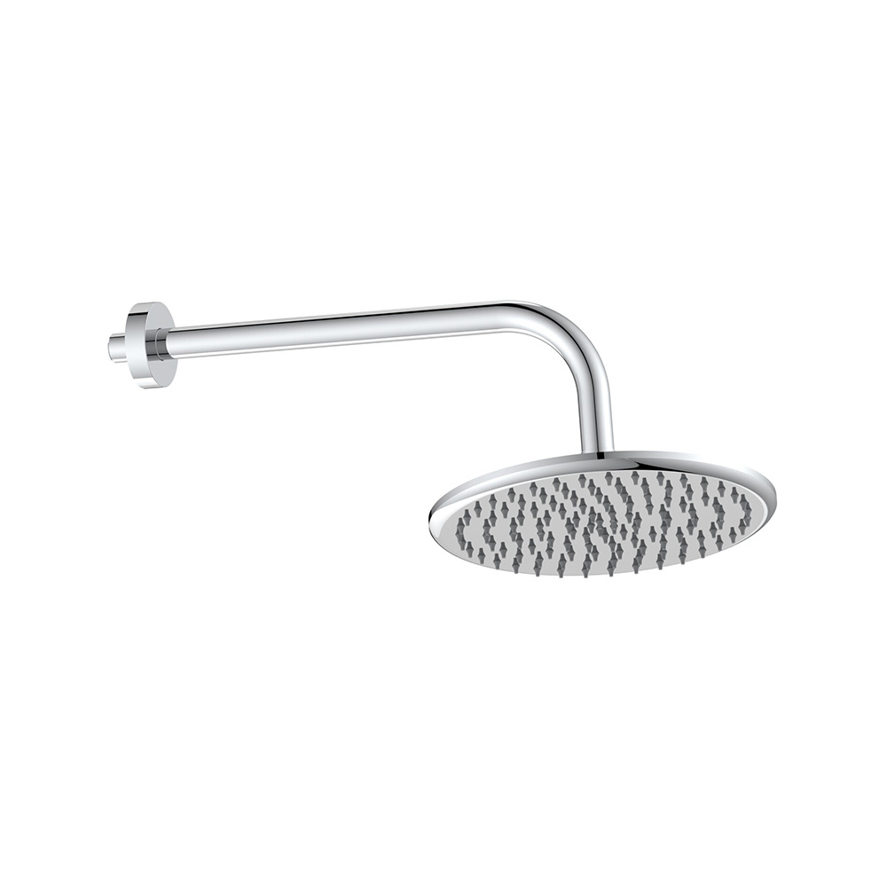 Scudo Round Chrome Shower Head and Arm