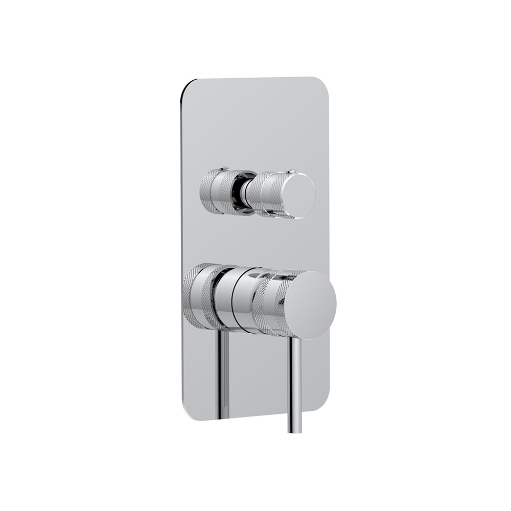Scudo Core Chrome Concealed Manual Dual Outlet
