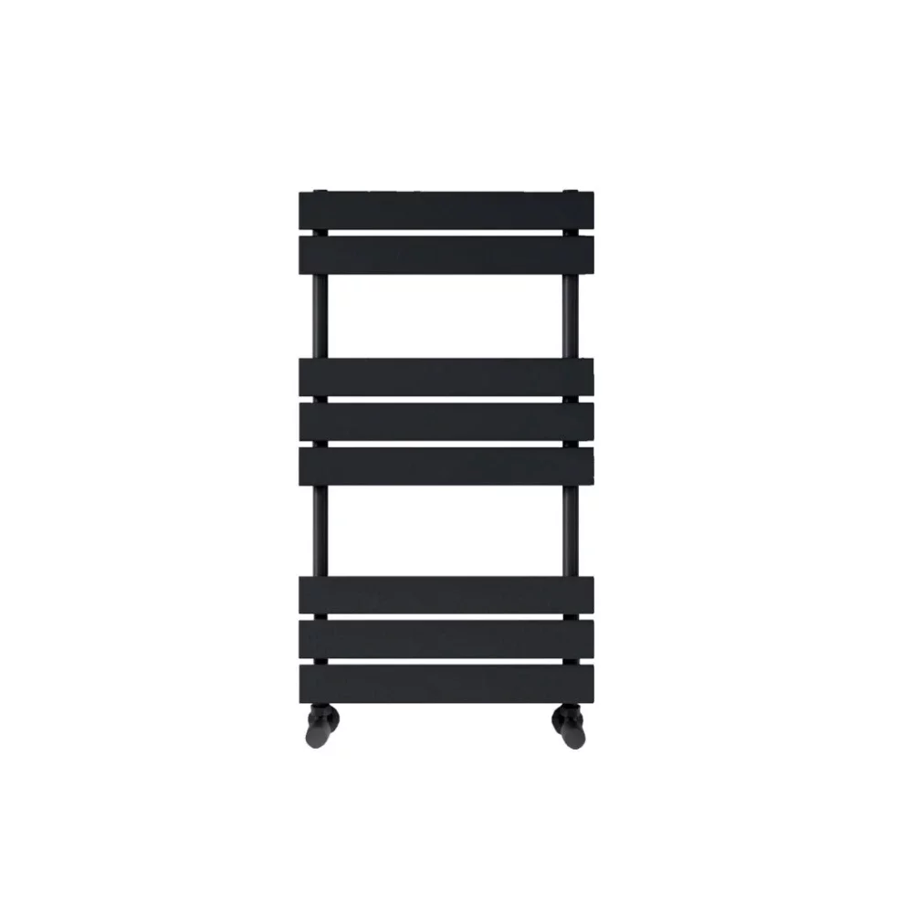 Scudo Life 800 x 450mm Matt Black Towel Radiator