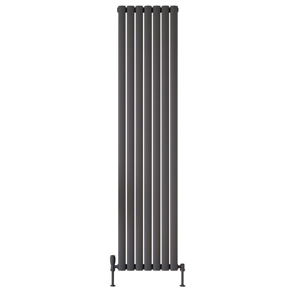 Scudo Apex 413 x 1800mm Anthracite Vertical Designer Radiator
