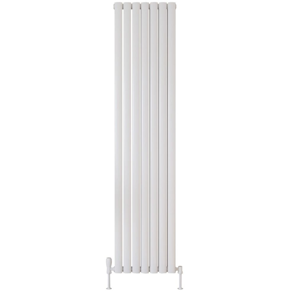 Scudo Apex 413 x 1800mm White Vertical Double Designer Radiator