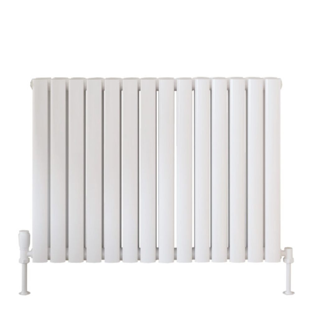 Scudo Apex 600 x 826mm White Horizontal Double Designer Radiator