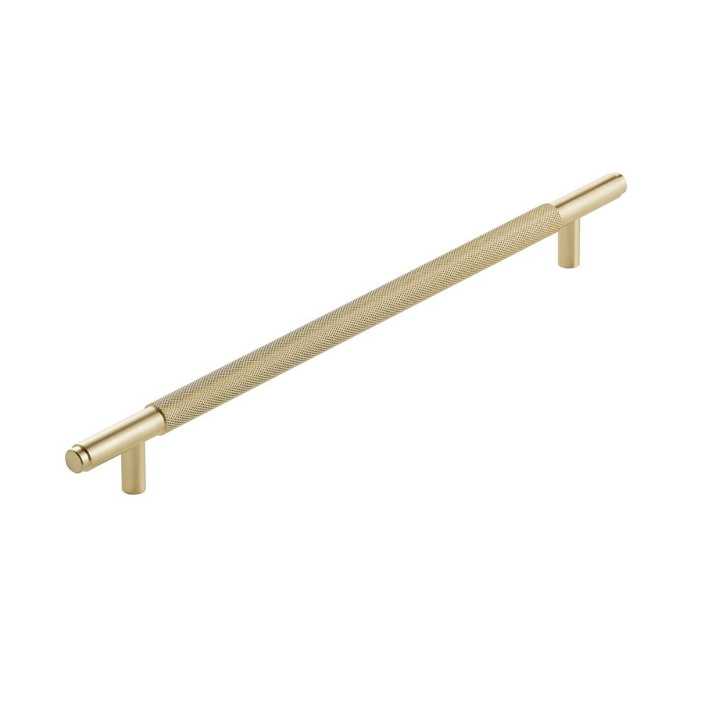Scudo Knurled Brushed Brass 400mm Handle
