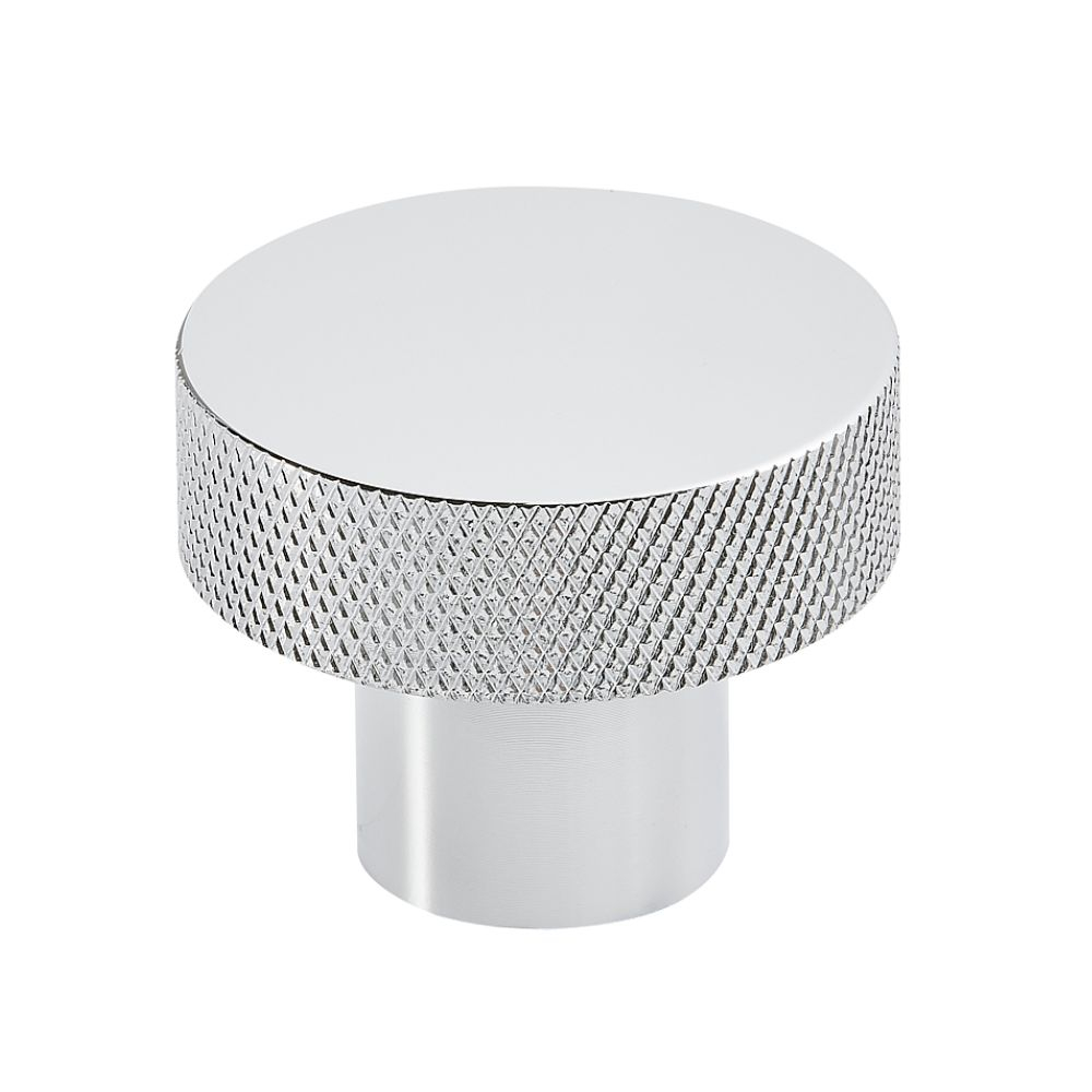 Scudo Knurled Chrome Round Handle