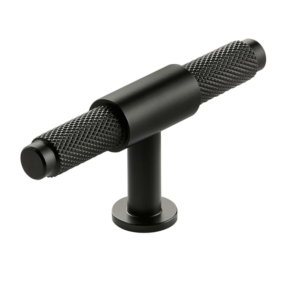 Scudo Knurled Black T Bar Handle