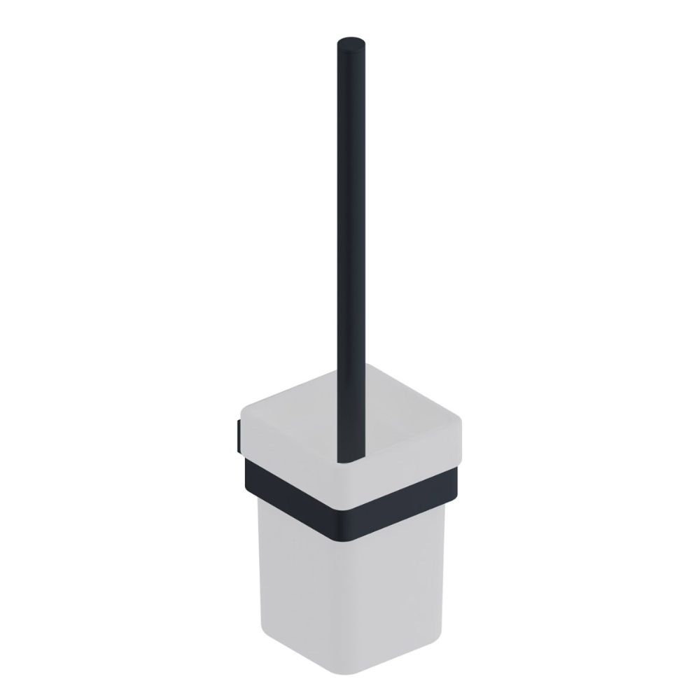 Scudo Mono Matt Black Toilet Brush Set