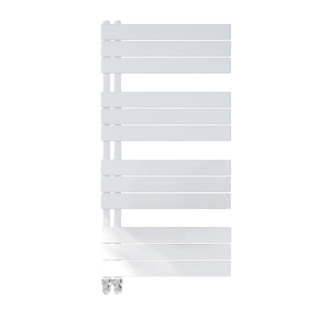 Scudo Thames 1150 x 600mm White Designer Towel Rail