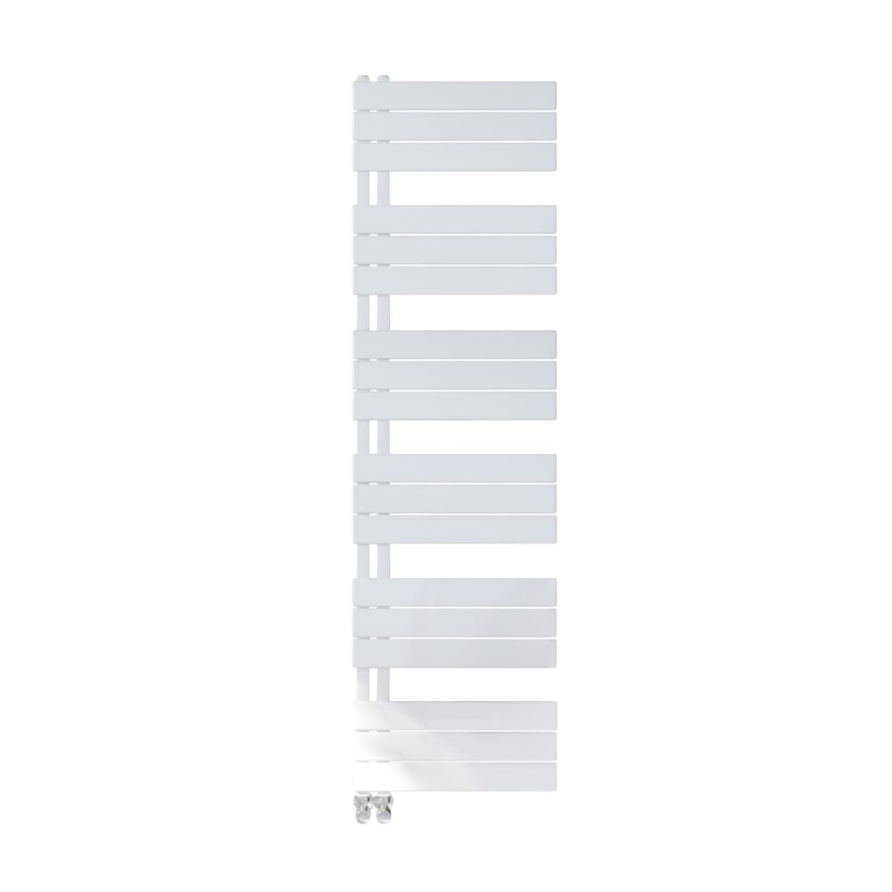 Scudo Thames 1640 x 500mm White Designer Towel Rail