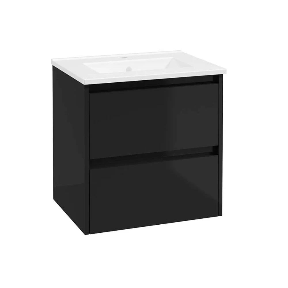 SELECT Source Black 500mm Wall Hung Vanity Unit