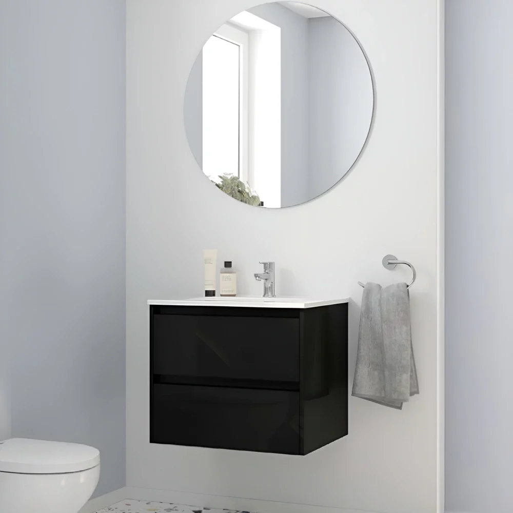 SELECT Source Black 600mm Wall Hung Vanity Unit
