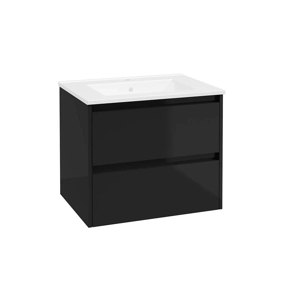 SELECT Source Black 600mm Wall Hung Vanity Unit