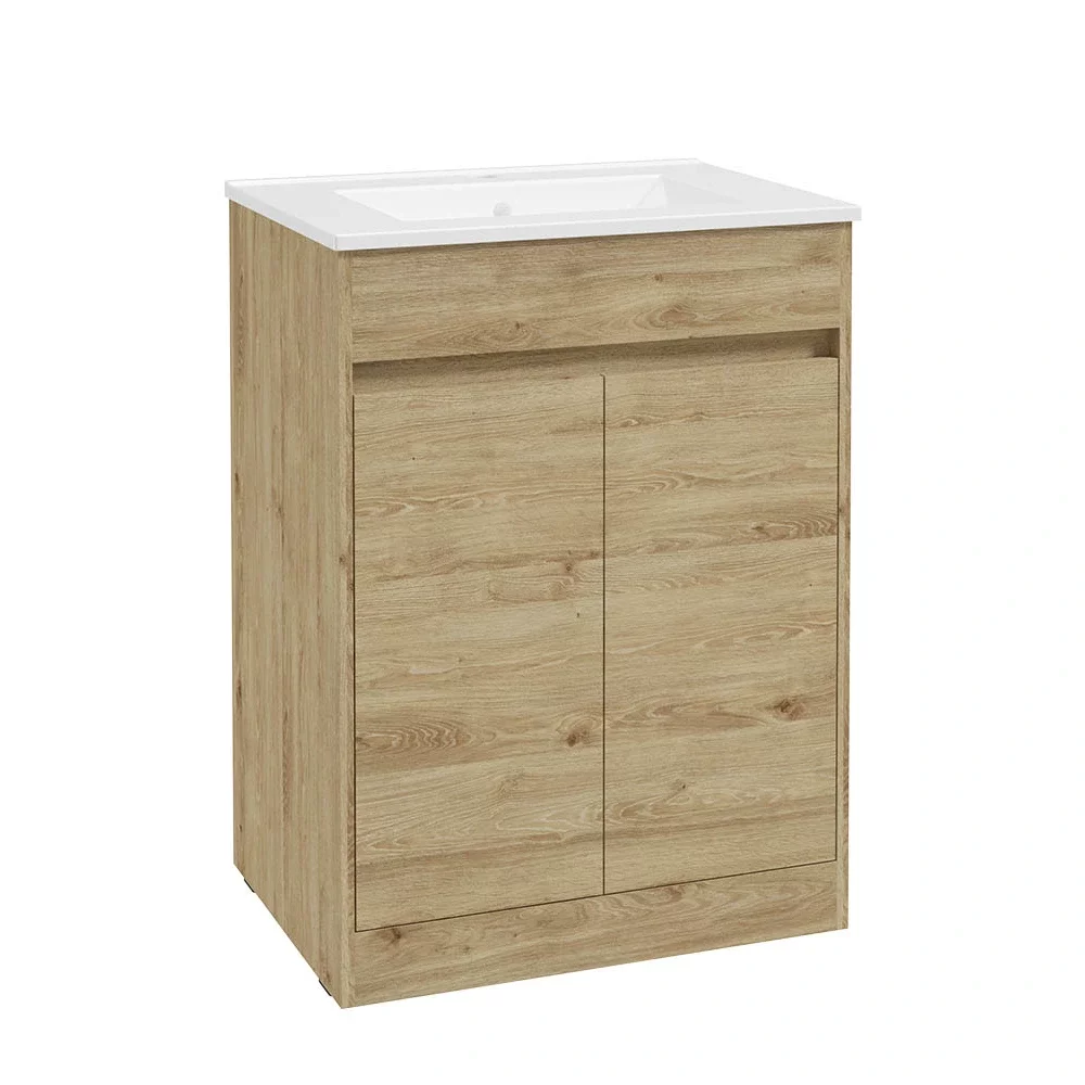 SELECT Source Oak 600mm Floor Standing Vanity Unit