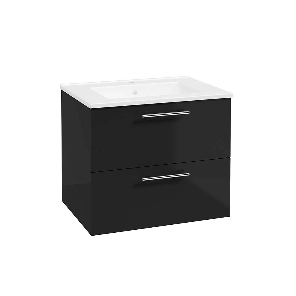 SELECT Strata Black 600mm Wall Hung Vanity Unit