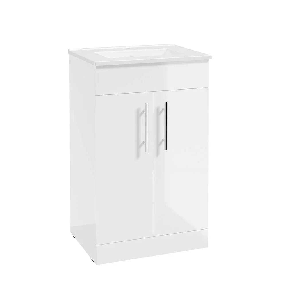 SELECT Strata White 500mm Floor Standing Vanity Unit