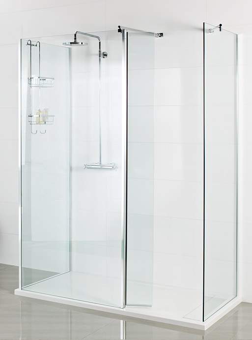 Roman Showers Select 300 Pivoting Deflector Panel 343mm Width (8mm Glass)