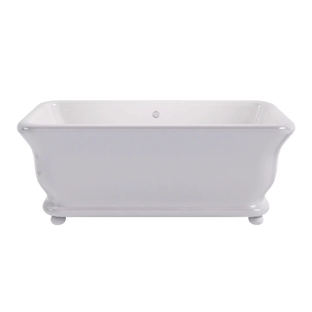 Senator Cian Solid Surface Freestanding Bath with Bun Feet, 1800 x 840 By BC Designs
