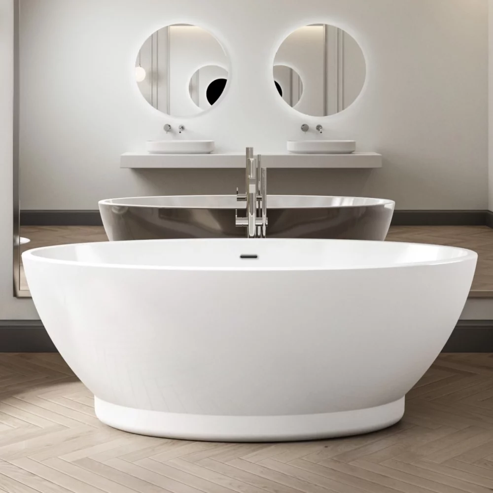 Charlotte Edwards Shard 1685 x 785mm Modern Freestanding Bath