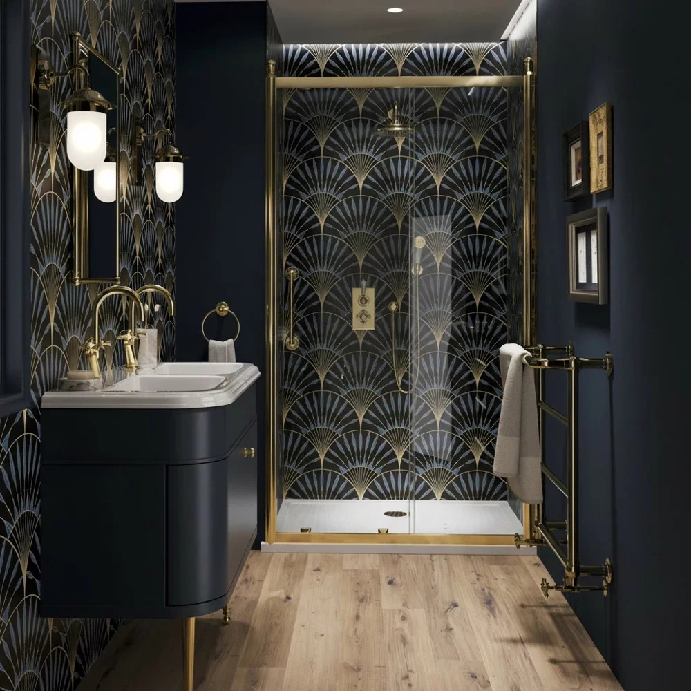 Deco Midnight Showerwall Acrylic Wall Panels