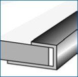 Perform Panel End U Edge Cap Extrusion Profile