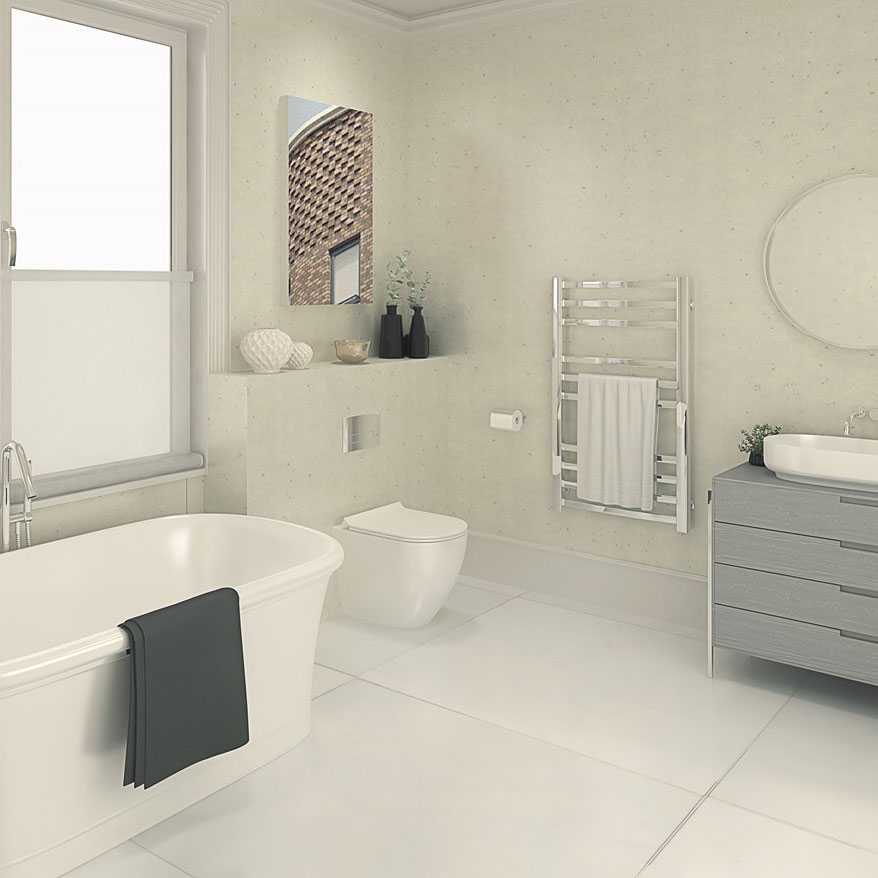 Perform Panel Silver 1200mm Bathroom Wall Panels