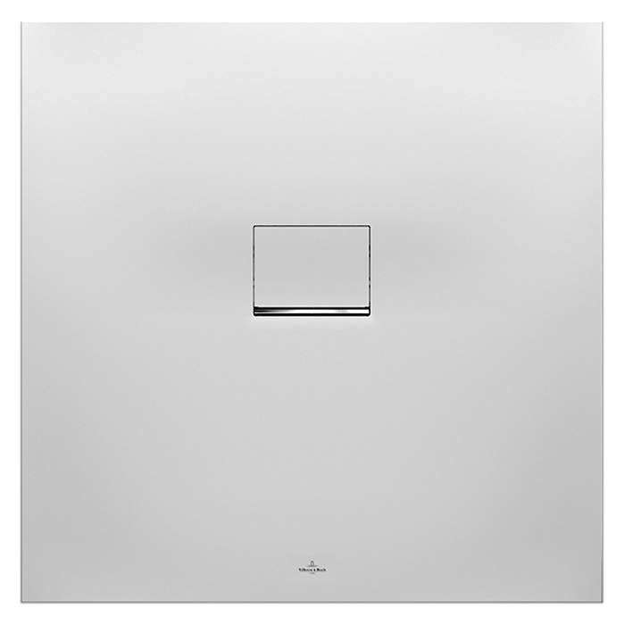 Villeroy & Boch Squaro Infinity Quaryl Shower Tray 900 x 900 - Stone White