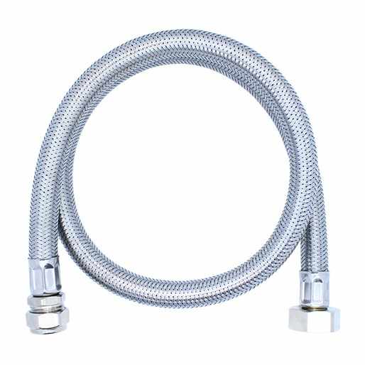 3/4" x 15mm - 900mm - Braided Flexi Hose - Viva Sanitary